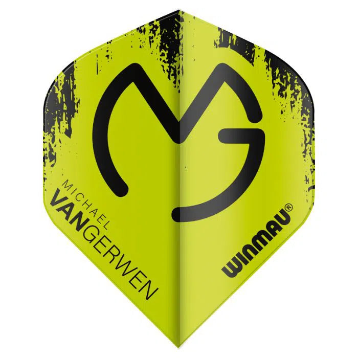 Winmau Mega Standard MvG Black and Green Flights