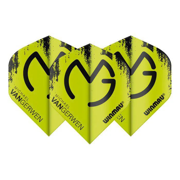 Winmau Mega Standard MvG Black and Green Flights