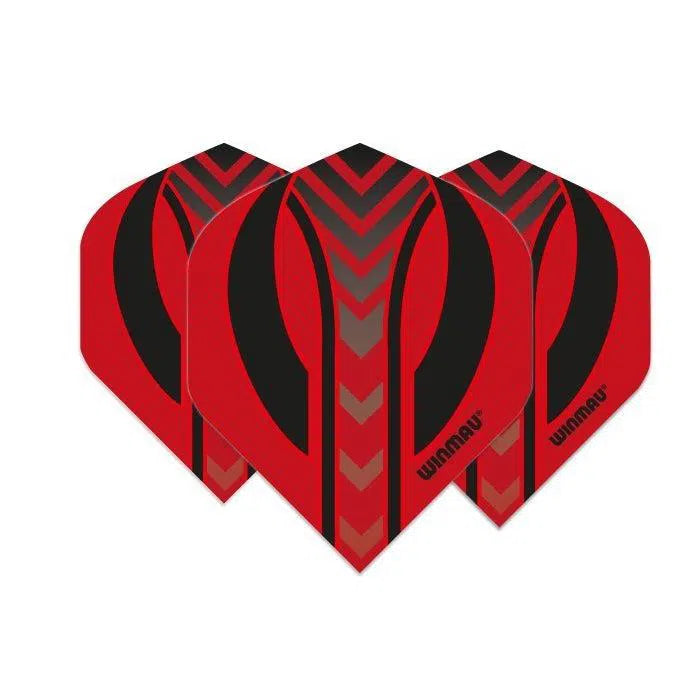 Winmau Mega Standard Red and Black Dart Flights