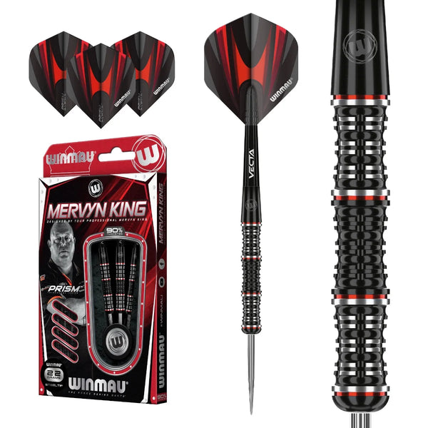 Winmau Mervyn King S.E. 90% Tungsten Steel Tip Darts-1-20 GRAM-Premier Darts