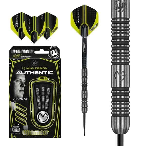 Winmau MvG Authentic 85% Tungsten Steel Tip Darts-1-22 GRAM-Premier Darts