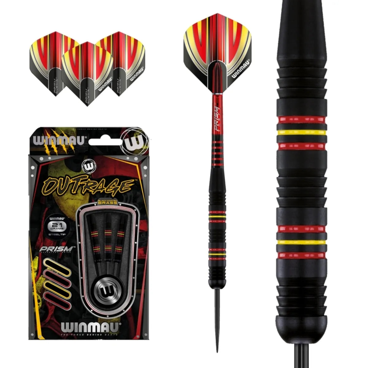 Winmau Outrage Brass Steel Tip Darts