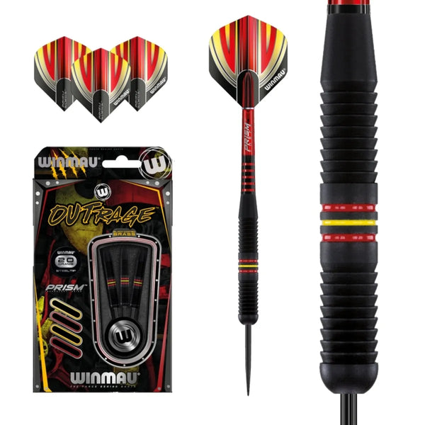 Winmau Outrage Brass Steel Tip Darts-1-20 GRAM-Premier Darts