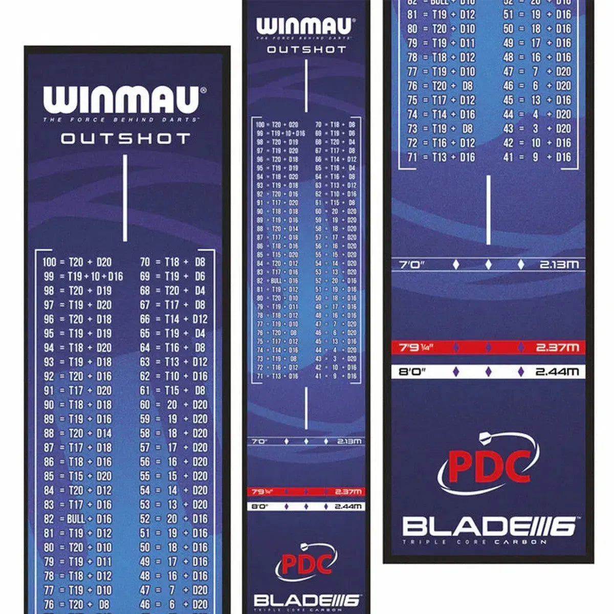 Winmau Outshot Dart Mat-3-Premier Darts