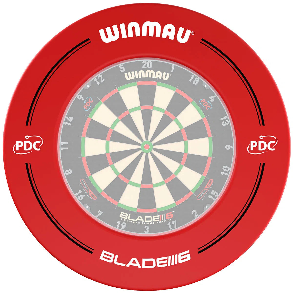 Winmau PDC Red Dartboard Surround