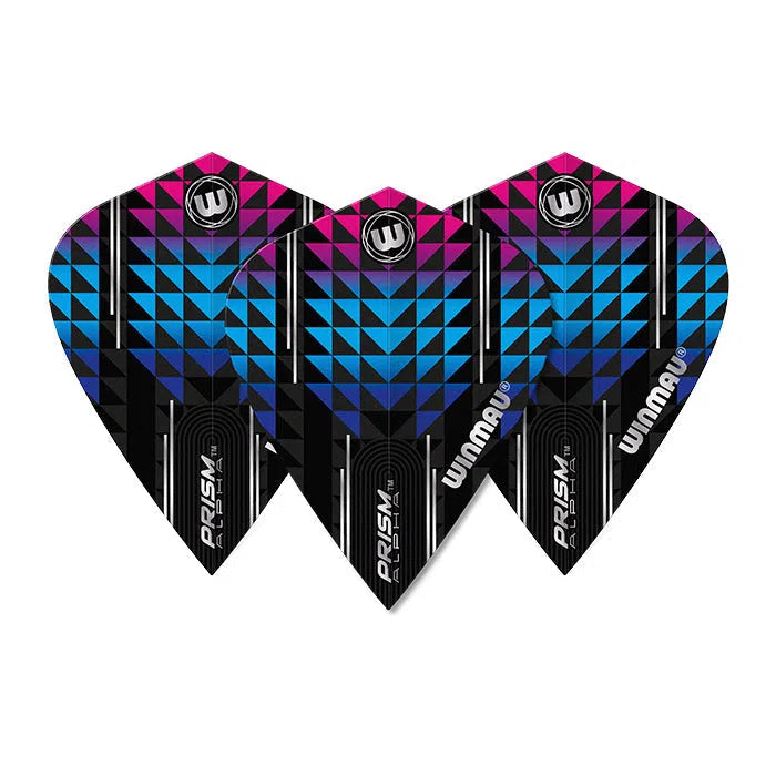 Winmau Prism Alpha Black and Blue Kite Flights