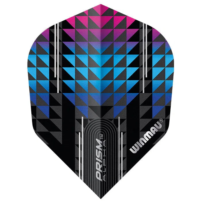 Winmau Prism Alpha Black & Blue V6 Dart Flights-2-Premier Darts