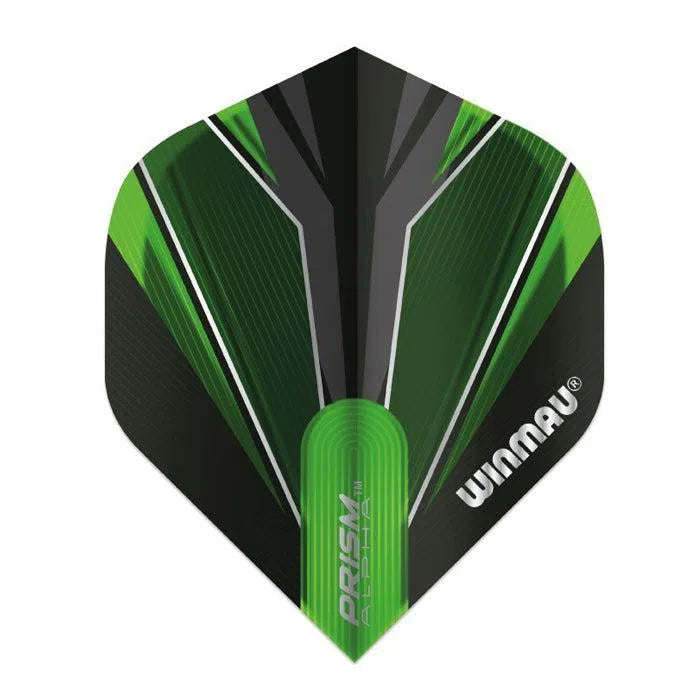 Winmau Prism Alpha Black and Green Extra Thick Dart Flights