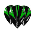 Winmau Prism Alpha Black and Green Extra Thick Pear Flights