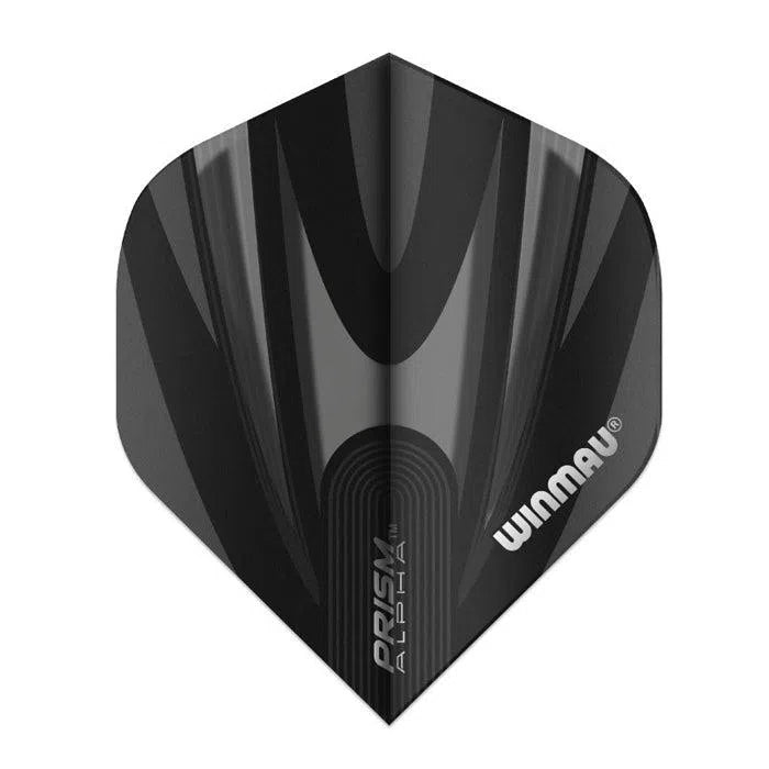 Winmau Prism Alpha Black and Grey Extra Thick Dart Flights