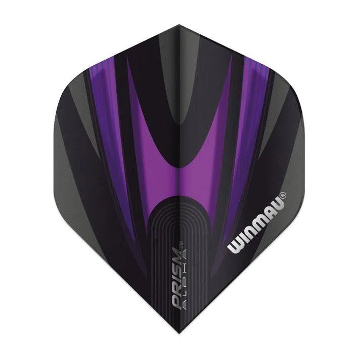 Winmau Prism Alpha Black and Purple Extra Thick Dart Flights