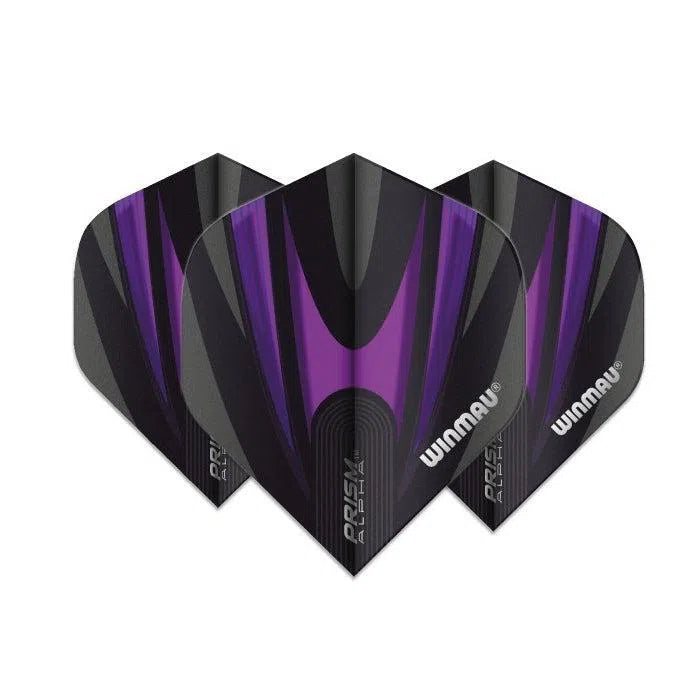 Winmau Prism Alpha Black & Purple Extra Thick Dart Flights