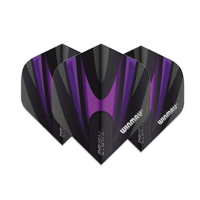 Winmau Prism Alpha Black and Purple Extra Thick Dart Flights