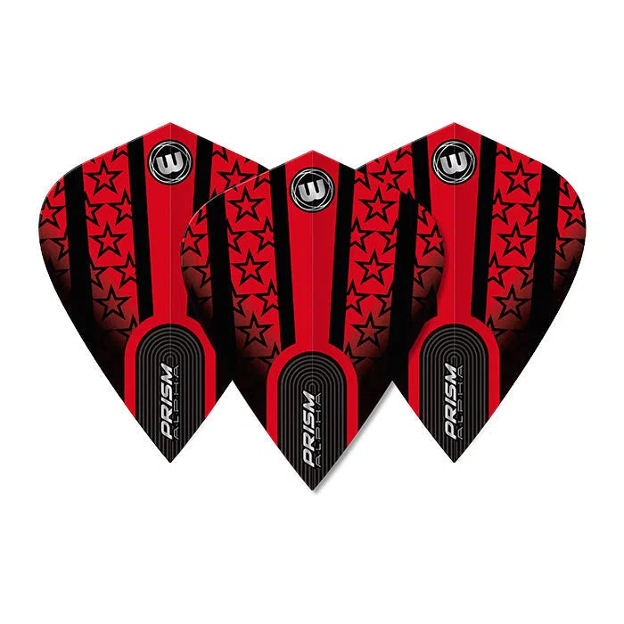Winmau Prism Alpha Black and Red Kite Flights