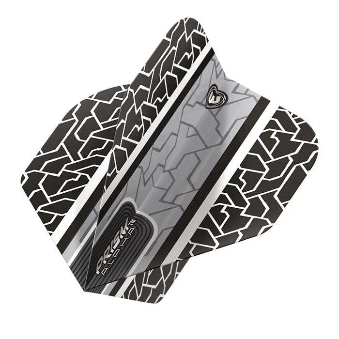 Winmau Prism Alpha Circuit Extra Thick Flights Black/White