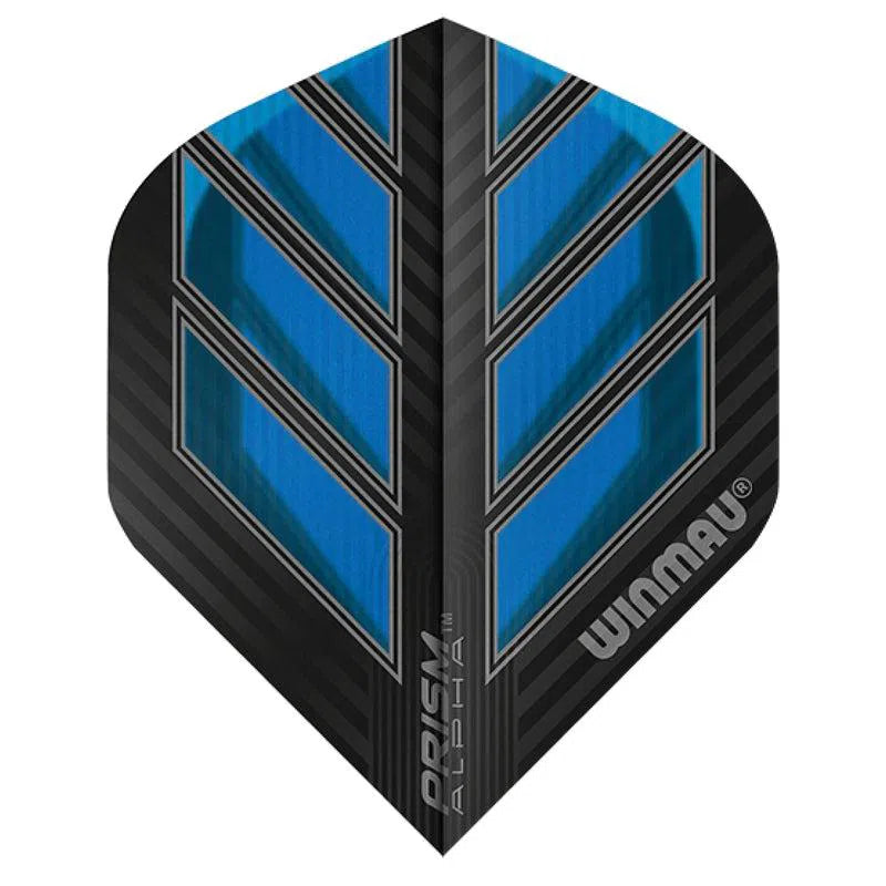 Winmau Prism Alpha Extra Thick Standard Black and Blue Flights