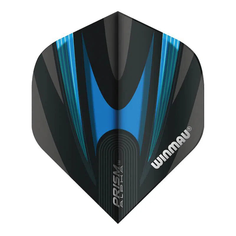 Winmau Prism Alpha Extra Thick Standard Black and Blue Flights