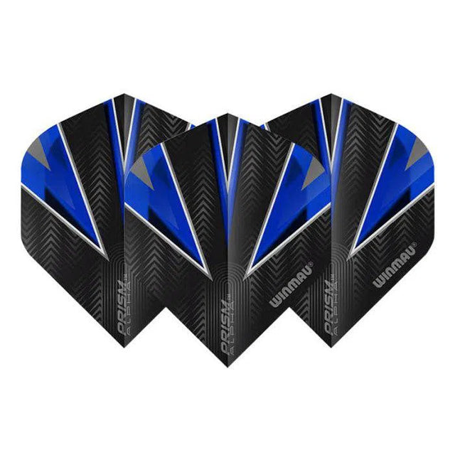 Winmau Prism Alpha Extra Thick Standard Black and Blue Flights