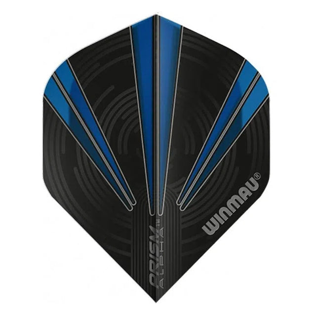 Winmau Prism Alpha Extra Thick Standard Black and Blue Flights