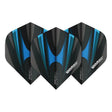 Winmau Prism Alpha Extra Thick Standard Black and Blue Flights