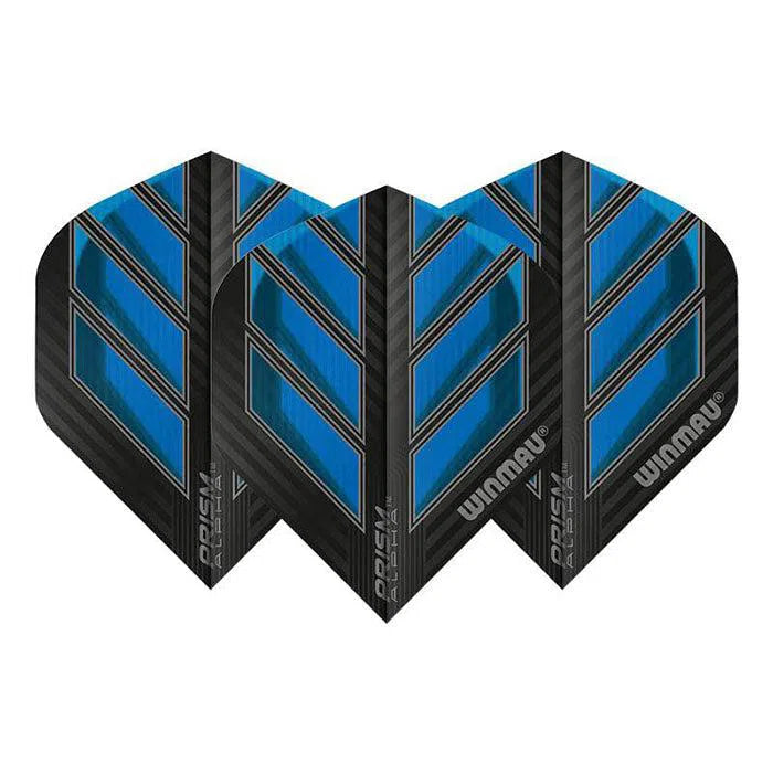 Winmau Prism Alpha Extra Thick Standard Black and Blue Flights