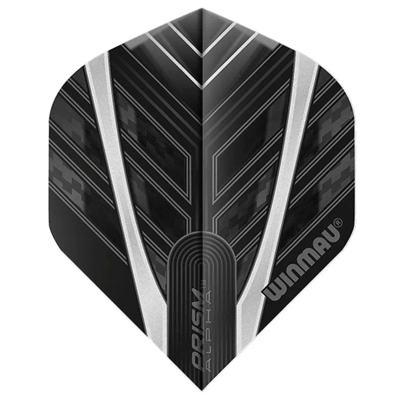 Winmau Prism Alpha Extra Thick Standard Black and Grey Flights