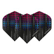 Winmau Prism Alpha Extra Thick Standard Black and Pink and Blue Flights