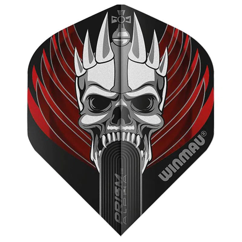 Winmau Prism Alpha Extra Thick Standard Black and Red and White Flights