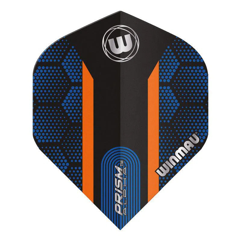 Winmau Prism Alpha Extra Thick Standard Blue and Orange Flights
