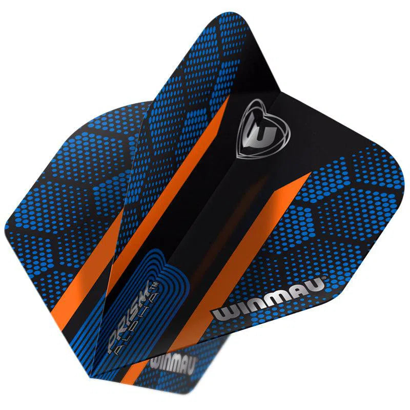 Winmau Prism Alpha Extra Thick Standard Blue and Orange Flights