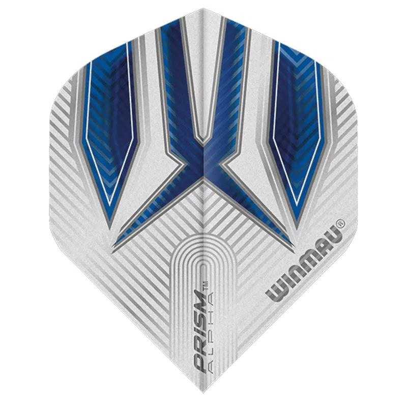 Winmau Prism Alpha Extra Thick Standard Blue and White Flights