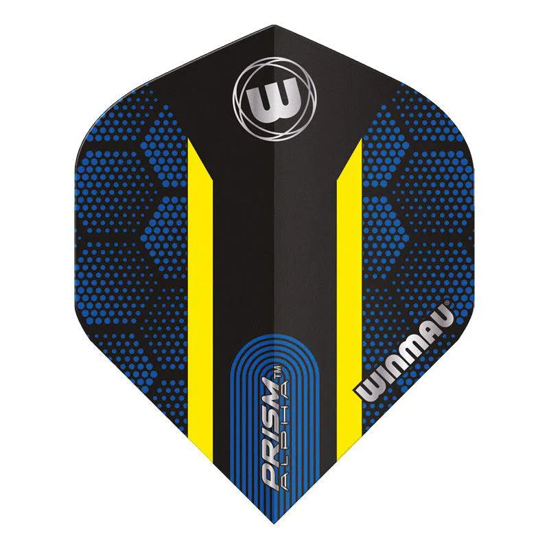 Winmau Prism Alpha Extra Thick Standard Blue and Yellow Flights