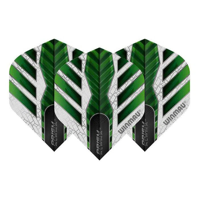 Winmau Prism Alpha Extra Thick Standard Green and White Flights