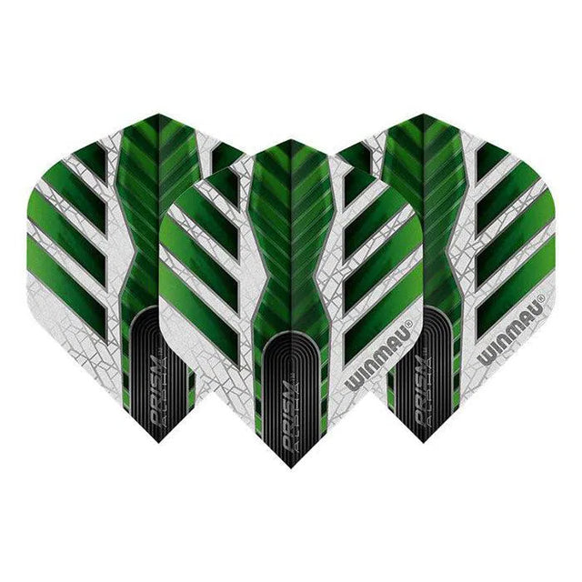 Winmau Prism Alpha Extra Thick Standard Green and White Flights