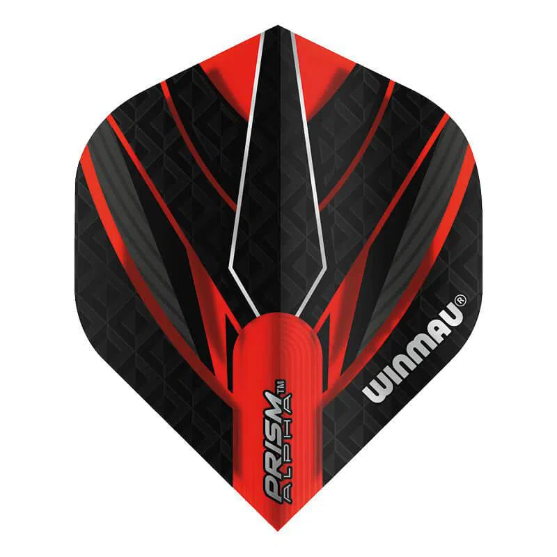 Winmau Prism Alpha Extra Thick Standard Red and Black Flights