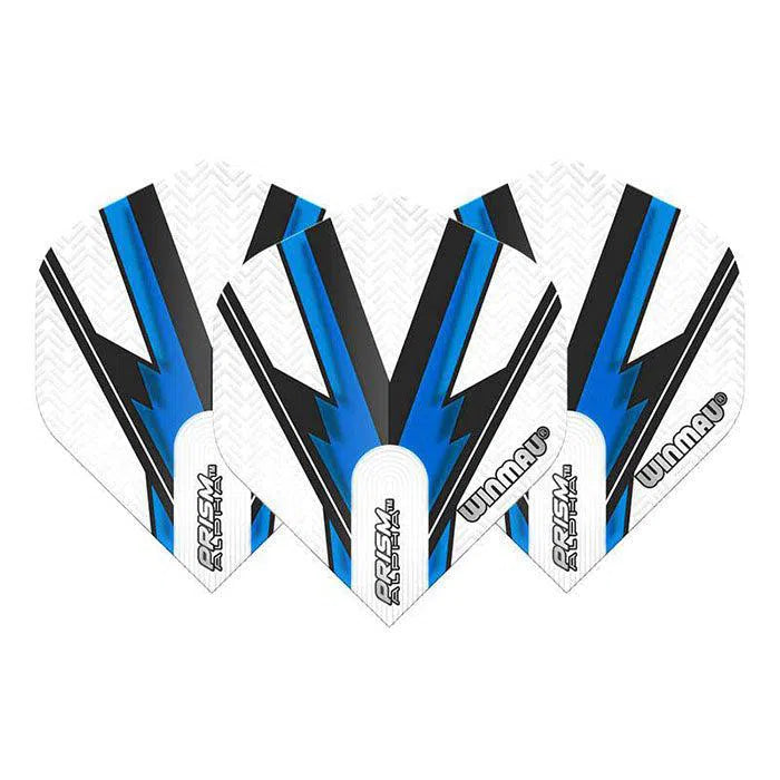 Winmau Prism Alpha Extra Thick Standard White, Blue and Black Flights