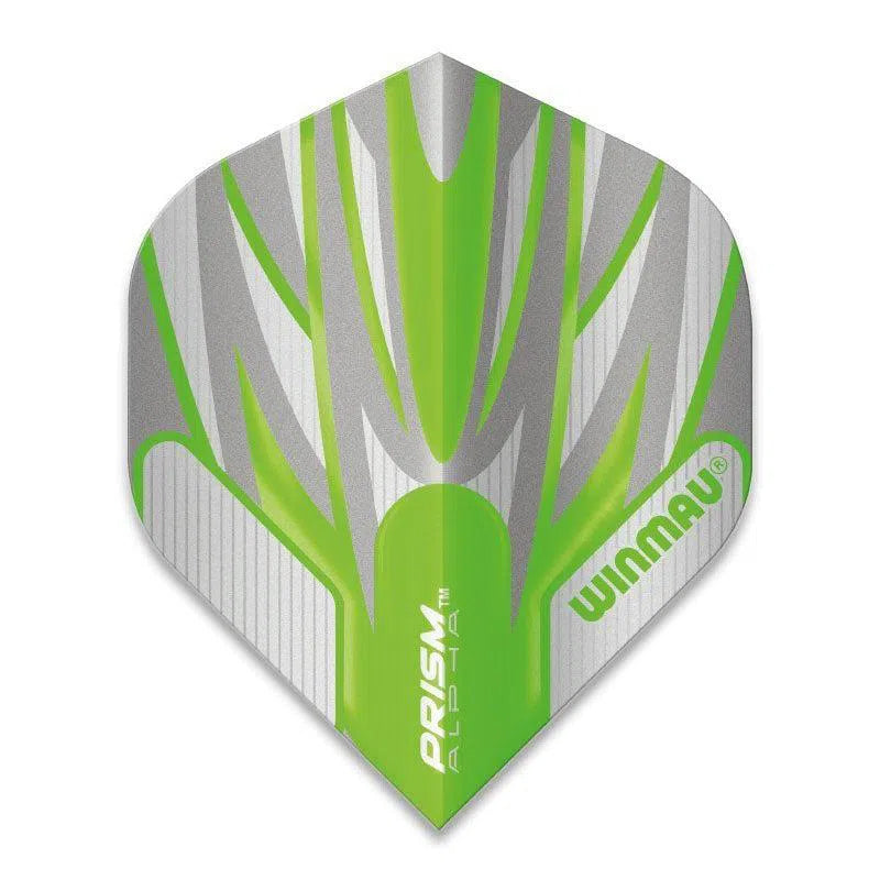 Winmau Prism Alpha Extra Thick Standard White and Green Flights