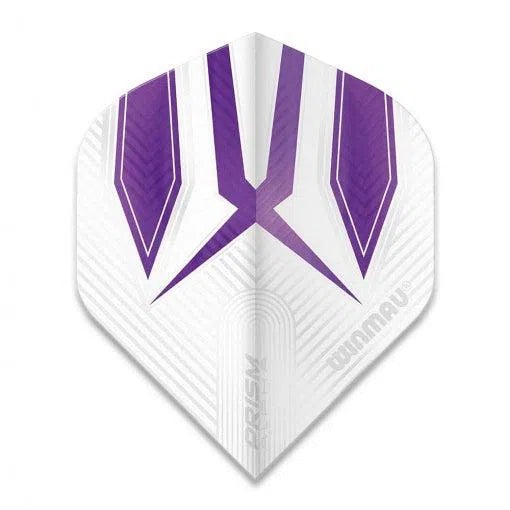 Winmau Prism Alpha Extra Thick Standard White and Purple Flights