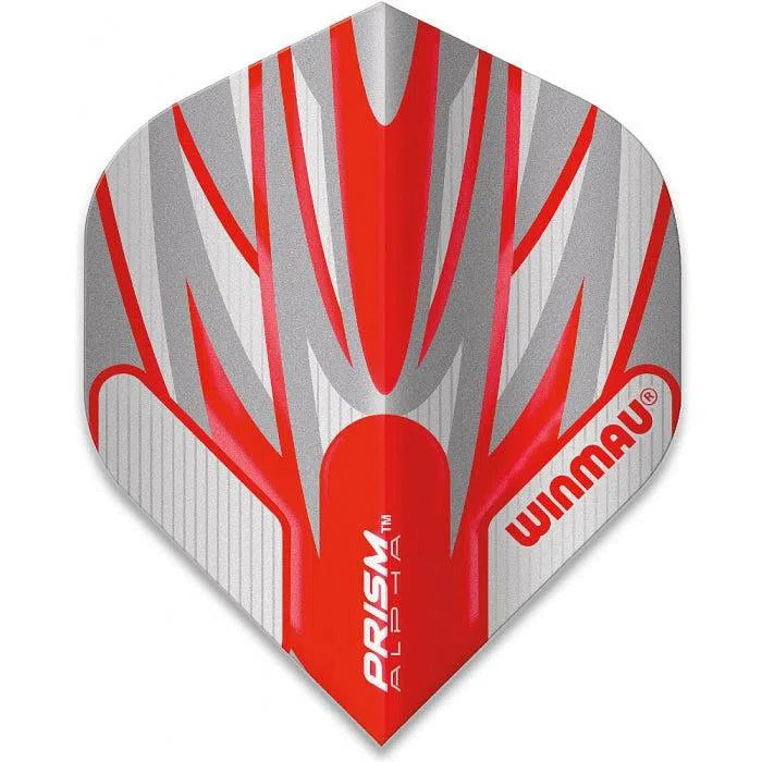 Winmau Prism Alpha Extra Thick Standard White and Red Flights