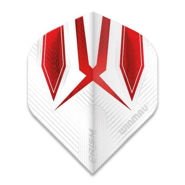 Winmau Prism Alpha Extra Thick Standard White and Red Flights