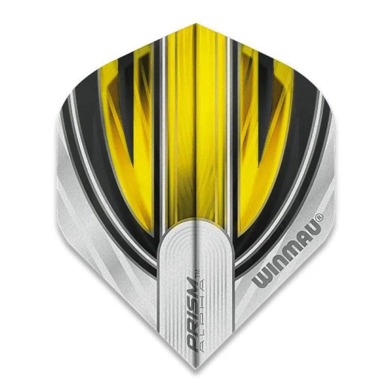 Winmau Prism Alpha Extra Thick Standard White and Yellow Flights