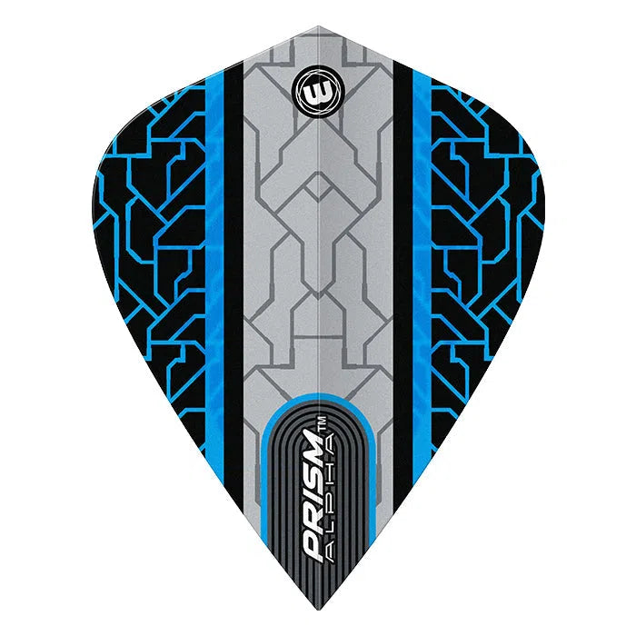 Winmau Prism Alpha Grey and Blue Kite Flights