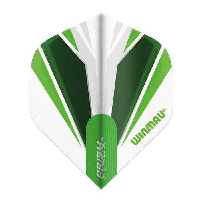 Winmau Prism Alpha White and Green Extra Thick Dart Flights