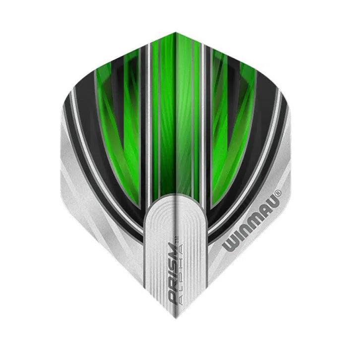 Winmau Prism Alpha White and Green Extra Thick Dart Flights