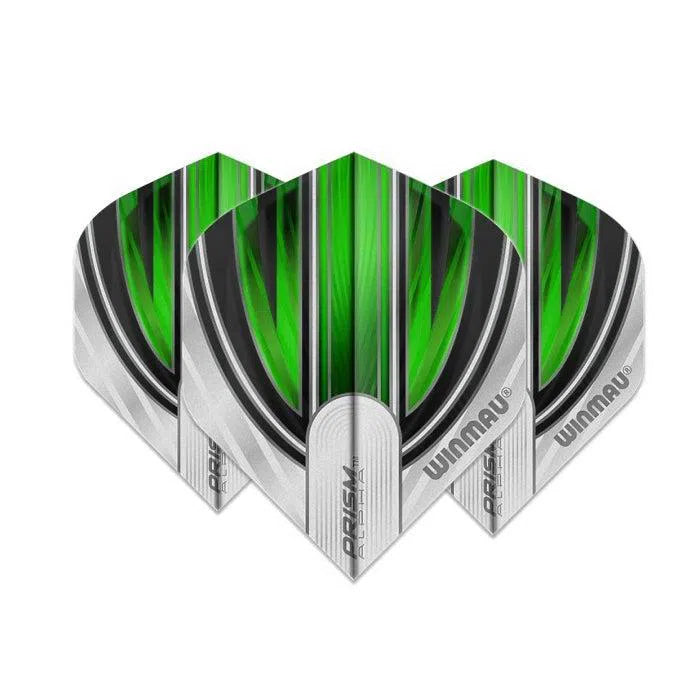 Winmau Prism Alpha White and Green Extra Thick Dart Flights
