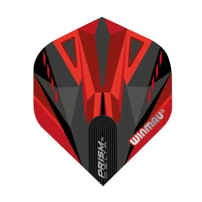 Winmau Prism Delta Black and Red Extra Thick Dart Flights