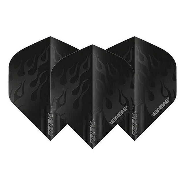 Winmau Prism Delta Extra Thick Standard Black Flights