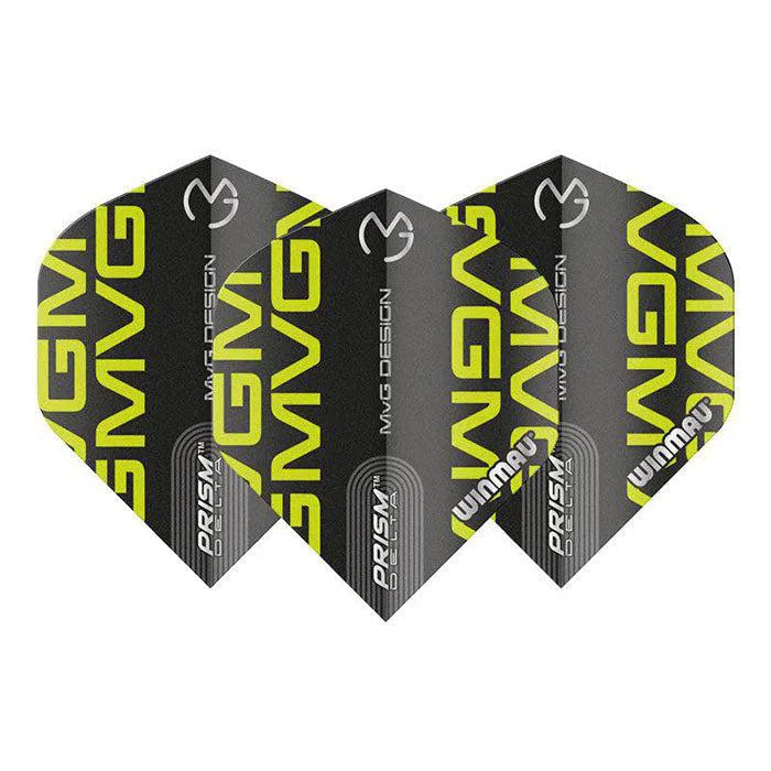 Winmau Prism Delta MvG Extra Thick Extra Standard Black and Green Flights