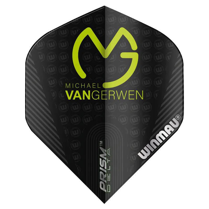 Winmau Prism Delta MvG Extra Thick Standard Black Flights