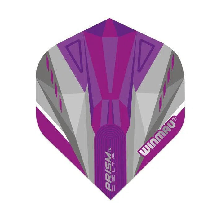 Winmau Prism Delta Purple and White Extra Thick Dart Flights